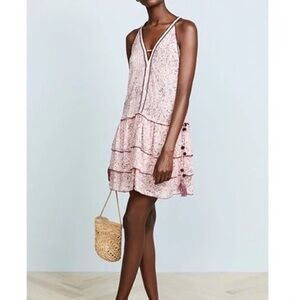 Poupette St. Barth Tassel Dress Pink Size S